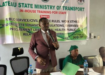 Plateau Transport Ministry Trains Staff to Boost Capacity, Service Delivery